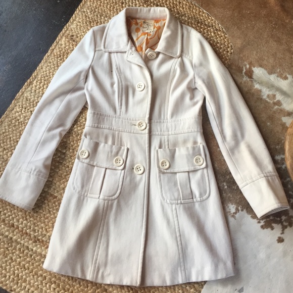 Cream trench coat!