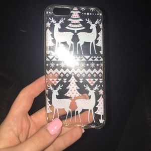 iphone 6s clear reindeer christmas case