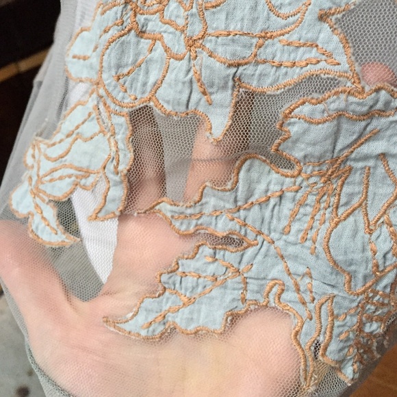 Sheer front gray shirt - Picture 2 of 3