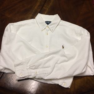 Ralph Lauren Oxford Long Sleeved Button Down Shirt