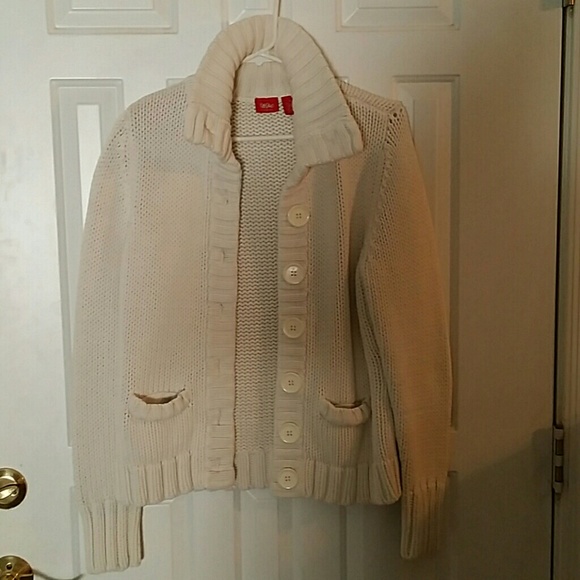 Winter white chunky cardi