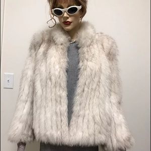 Vintage Saga Fox Platinum Fox Fur Jacket