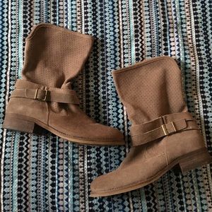 Crown vintage sz 9.5 suede moto boots