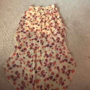 Floral Charlotte Russe High low skirt