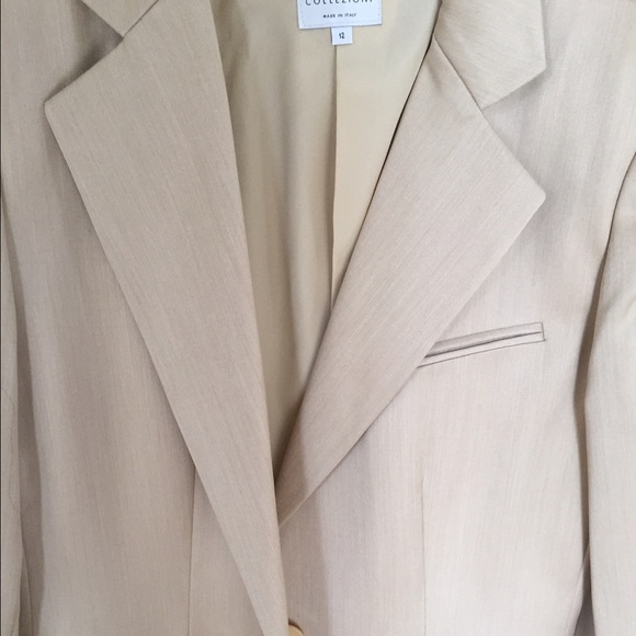 Armani Collection Beige women's jacket size 10 - Picture 2 of 6