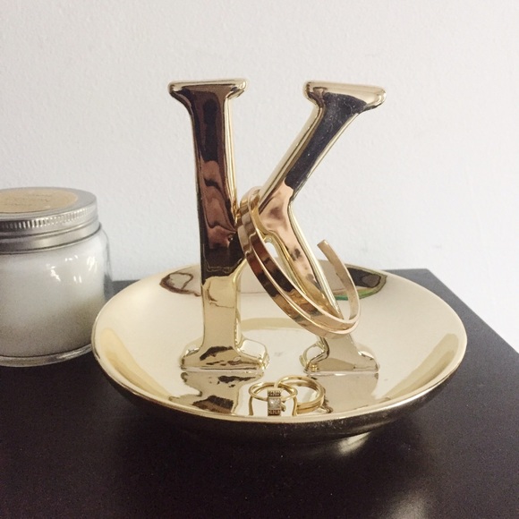 K Gold Porcelain Jewelry Dish
