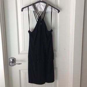 Hot Black Minidress by Laundry with beaded detail