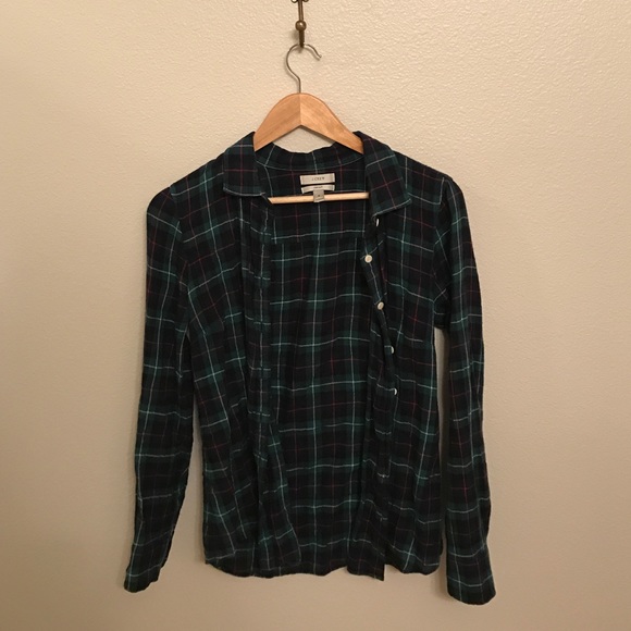 Jcrew perfect fit plaid flannel