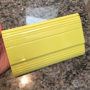 BCBG Neon Yellow Clutch