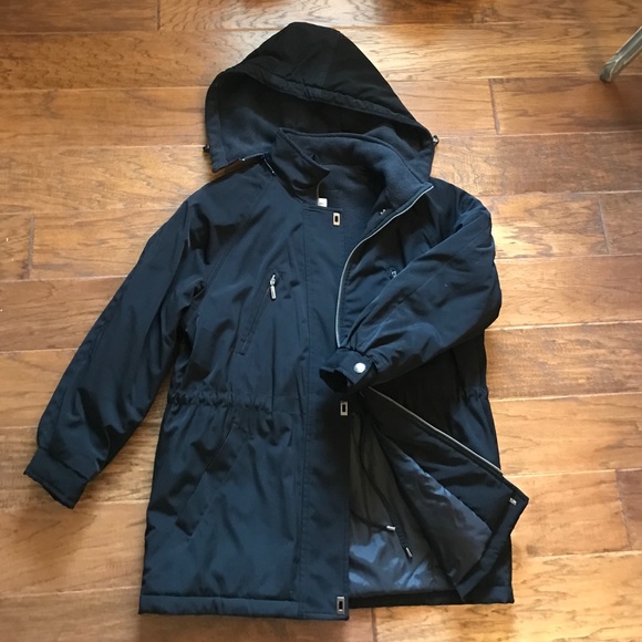 Black westbound petite coat