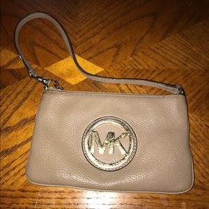 Michael Kors Tan Wristlet