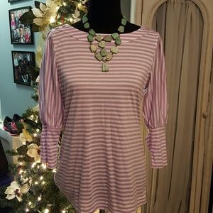 Lilac striped top