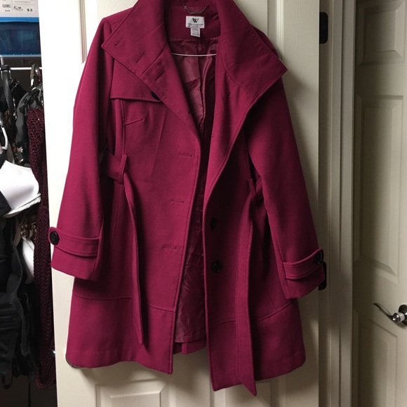 Maroon Trench Coat