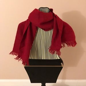 Soft red scarf