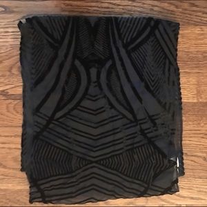 Black silk scarf from Chicos.