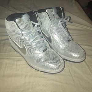 Nike Dunk blazer wedge metallic snakeskin sz 9