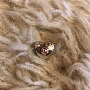 Pandora Pink Stone Heart