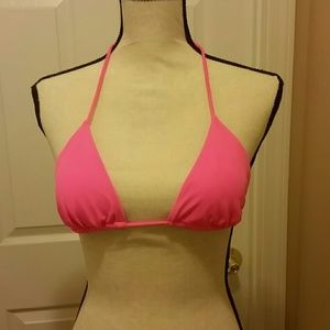 Victoria's Secret neon pink bathing suit top M