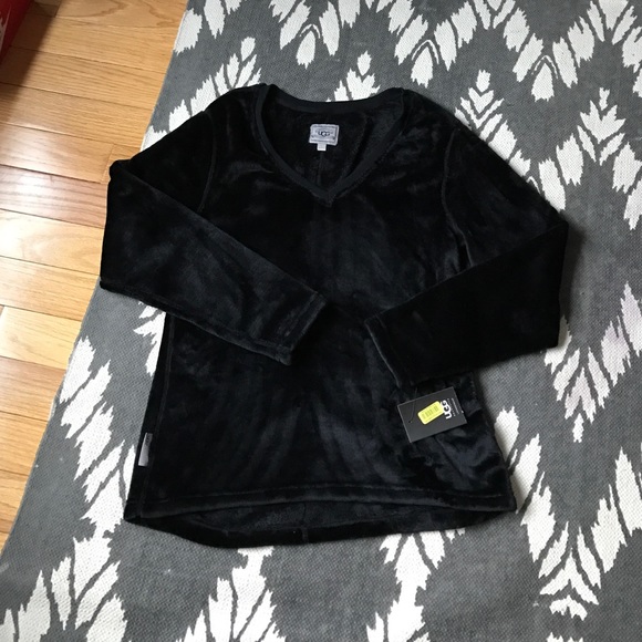 UGG Large V Neck velour sweatshirt