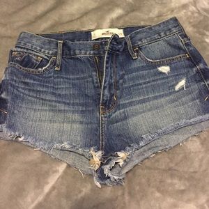 High Waisted Hollister Jean Shorts