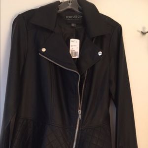 Women's Synthetic Leather Jacket