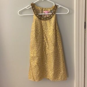 Gold Lily Pulitzer tank