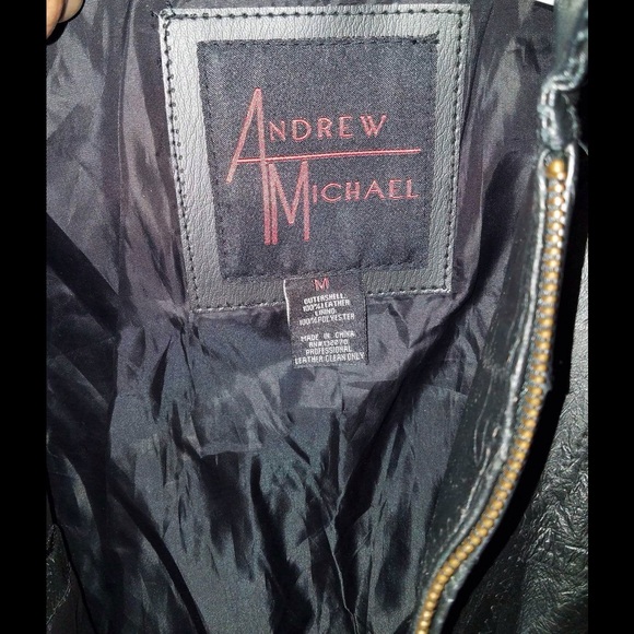 Andrew Michael Medium Leather Jacket - Picture 2 of 4