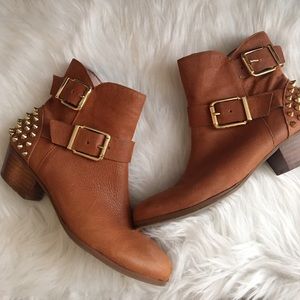 Vince Camuto Spiked Ankle Boots | size 6.5