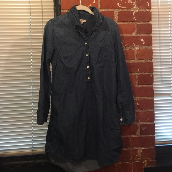 J. Crew denim shirt dress