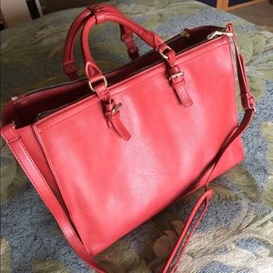 Zara bag (red leather) 1 HOUR SALE