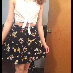 Floral Skater Skirt