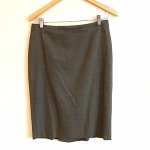 Ann Taylor wool, lycra beige dress skirt.