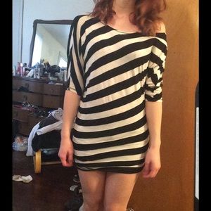 Striped mini dress