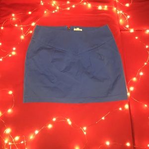 UO BLUE MINI SKIRT W/ POCKETS