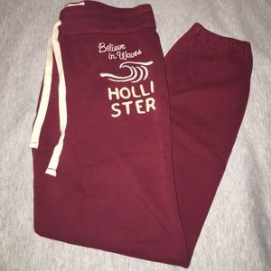 👓Maroon Hollister Sweatpants👓