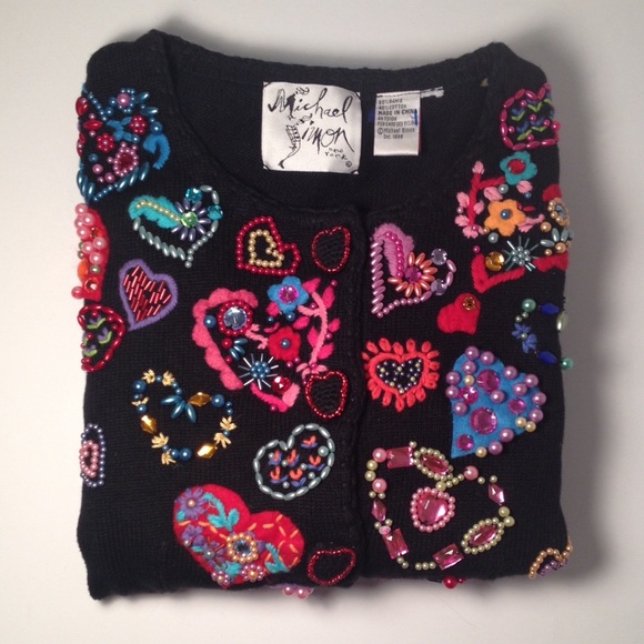 Michael Simon Sweaters - Michael Simon Embellished Sweater