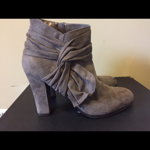 Grey booties. Size 10