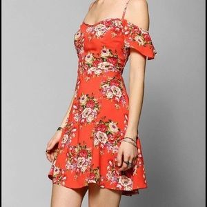 Off the shoulder mini dress