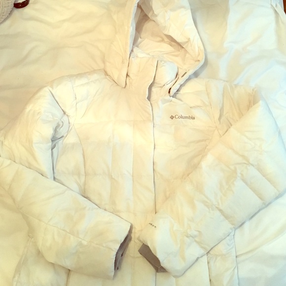 Columbia Omni heat white winter jacket