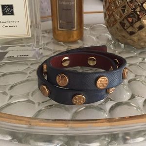 Tory Burch Double-wrap Logo Bracelet