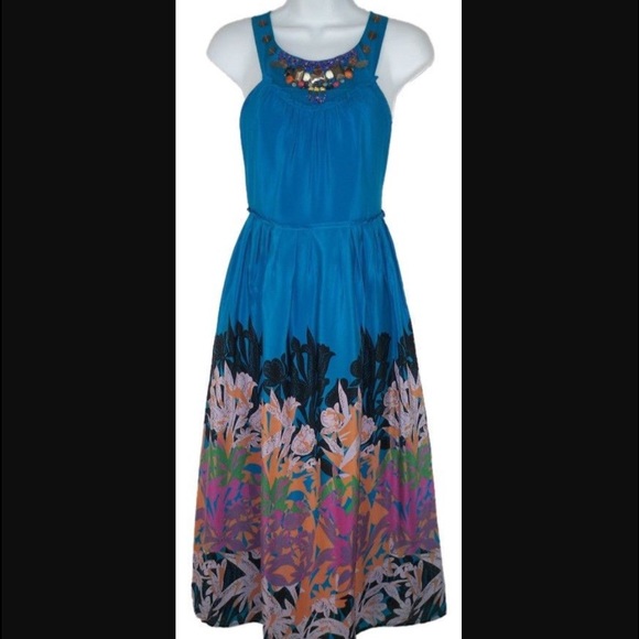 Anthropologie Moulinette Soeurs Silk Dress