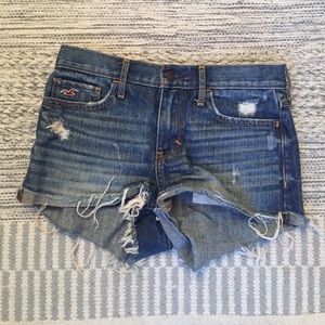 High Waist Cutoff Denim Shorts