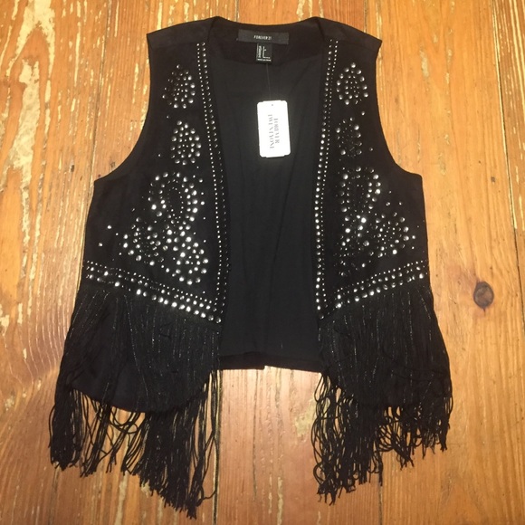 Fringe studded Vest