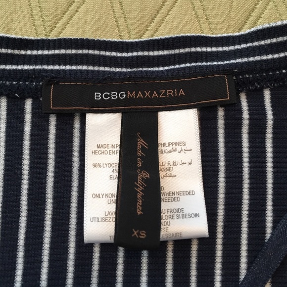 BCBG striped open cardigan sweater - Picture 2 of 2
