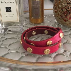 Tory Burch Double-wrap Logo Bracelet