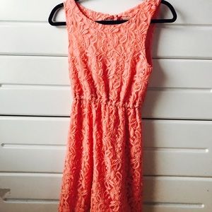 Coral Lace dress