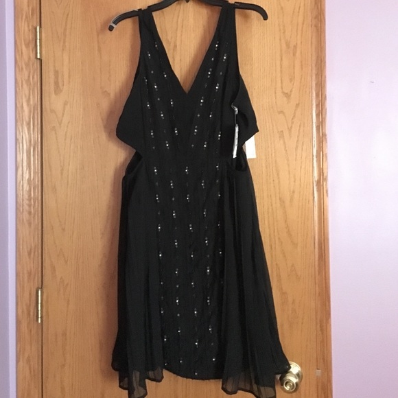 Black sequin cut out dress from Nordstrom