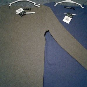 2 Ralph Lauren long sleeve knit shirts
