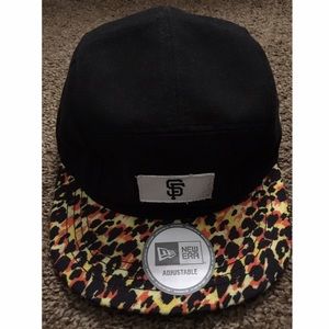 New Era SF Giants Leopard Camper Strapback Hat