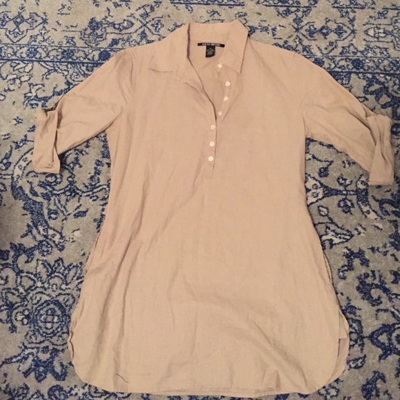 Lucky Brand Linen Top w. Pockets